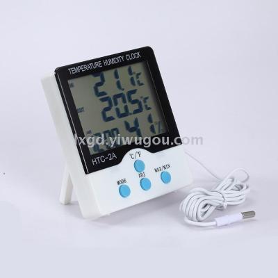 HTC-2A Indoor and Outdoor Dual Temperature Display with Expression Temperature Hygrometer Farm Garden Dedicated Temperature & Humidity Meter