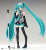 Mansheng animation FIGMA014 can move hatsune future hand to do face change hatsune accessories miku dolls