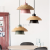 New wholesale Nordic creative simple personality restaurant bar cafe single head solid wood color chandelier dining 