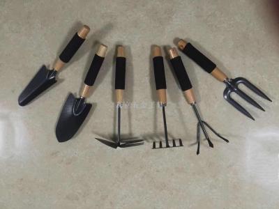 Wooden handle, sponge handle, Flower hoe, three-claw, three-tooth, five-tooth Harrow, Wooden handle, garden Tool, rake