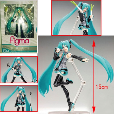 Mansheng animation FIGMA014 can move hatsune future hand to do face change hatsune accessories miku dolls