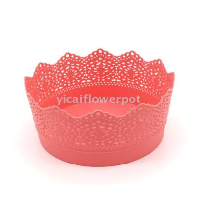 3012 round plastic flowerpot for fruit bowl
