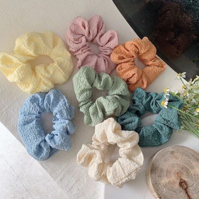 Forest creased fabric large intestine dovetail ring web celebrity ball dovetail ring tie ponytail rope gauze heirloom hair ornaments