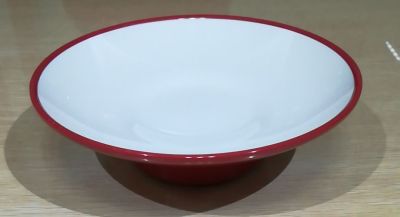 100% Melamine Tableware A5 Two-Tone 8.5-Inch High Foot Disc Fruit Plate Pastry Plate, Factory Direct Sales