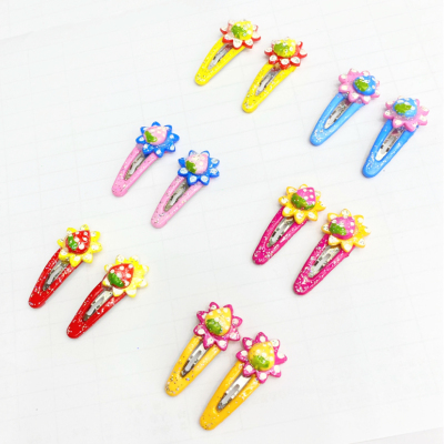 Tianqi Boutique Korean Hairpin Cute Baby BB Clip Bang Clip Cropped Hair Clip a Pair of Hairclips Strawberry Clip