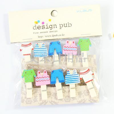 DF- small wooden clip wooden clip photo hemp rope clip note clip photo clip household daily /3.5*0.7/ clothing pants