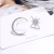 Stellaluna asymmetric silver studs female Korean fresh 925 silver studs web celebrity temperament stellaluna earrings