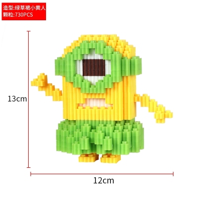 Puzzle small building block micro-particle assembly toy cartoon character animation series