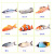 Large TikTok Fish Rechargeable Electric Simulated Fish Beating 35cm Funny Cat Fish Plush Toy Factory Direct Sales