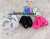 Candy colored elastic hair rings do not hurt elastic rubber bands