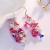 Use swarovski element crystal earrings with long fringe sweet breeze summer must-have