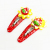 Tianqi Boutique Korean Hairpin Cute Baby BB Clip Bang Clip Cropped Hair Clip a Pair of Hairclips Strawberry Clip