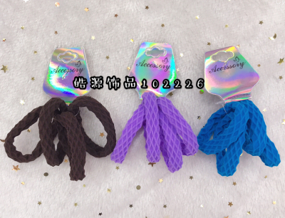 Candy colored elastic hair rings do not hurt elastic rubber bands