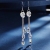 Use swarovski element crystal earrings with long fringe sweet breeze summer must-have