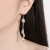 Use swarovski element crystal earrings with long fringe sweet breeze summer must-have