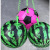 22 cm kindergarten practice with football chain children PVC inflatable toy spring hook ball watermelon face