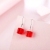 Use swarovski crystal earrings pendant long sweet very earrings thin face