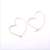 Web celebrity fashion heart pearl heart-shaped earrings women exaggerated big earrings metal punk earrings earrings pend