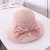 Products in Stock New Bow Korean Style Cute Bucket Hat Straw Hat Pattern Beach Anti-DDoS Hat Free Shipping