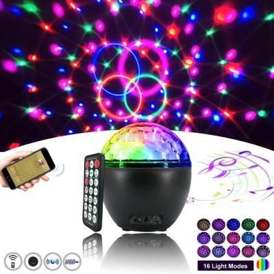 Rechargeable E27 bluetooth MP3 crystal ball lamp mini UFO colorful little magic ball DJ lamp crystal ball lamp