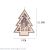 New cross-border LED Christmas star wall decoration button battery Christmas tree house pendant gift decorations