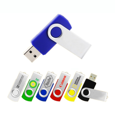 Factory Wholesale Metal Rotating U Disk Gift USB Flash Drive 4G 8G 16G 32G USB Flash Drive Wholesale