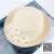 Garland 2020 new children fisherman hat spring summer beach sun daisies flower basin hat casual straw Korean version