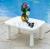 HX beach chair thick foldable plastic beach lounger with wheels outdoor lounger lounge chair nap chair pool chair