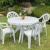 Hx-015 luxury thickened outdoor plastic armchairs leisure tables and chairs beach tables and chairs plastic stools