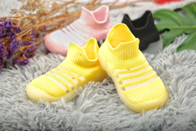 Cotton woven dream children walking shoes mesh surface breathable cool soft bottom