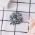 Hot-selling European and American new gun black water diamond pearl brooch high-grade atmosphere suit dress accessories pin