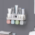 Wall hanging non-perforating Nordic wash gargle rack toothbrush holder set squeezer toothpaste mouthwash cup