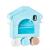 Creative house-shaped toothbrush holder mouthwash cup set