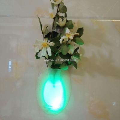 luminous light silicone Vases magic silicone vases paste creative wall Adsorbent decorative vases Gifts