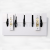 Nordic creative black and white piano key decoration hook door behind the wall hanging decoration wall rack