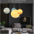 Nordic postmodern creative dining room bedroom moon chandelier balcony hotel personality children moon planet chandelier