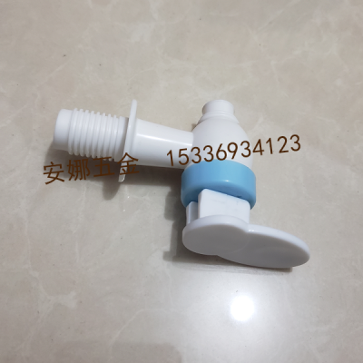 China Suppliers New fashion plastic hot/cold water mixer tap faucet bibcock transparent type handle plastic water taps