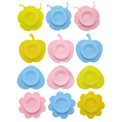 Double-sided super suction multi anti-knock - over children's bowl suction cup magic suction cup silicone suction pad anti-drop pad