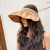 Hat Women's Korean-Style All-Match Sun-Proof Face Cover Sun Hat Popular Net Red Bucket Hat Uv Protection Crownless Sun Hat