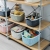 W16-2349 Portable Layering Storage Basket Linen Pattern Storage Basket Modern Simple Mask Alcohol Storage Storage Basket