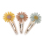 Hot sale Popular Custom Daisy Flower Crystal Rhinestones Hairpin Hair Clip Accessories for Women Girl