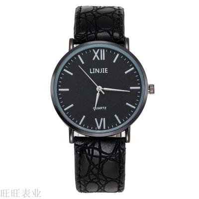 Foreign trade hot-selling new simple nail Roman scale leather belt watch fashion casual quartz watch wholesale