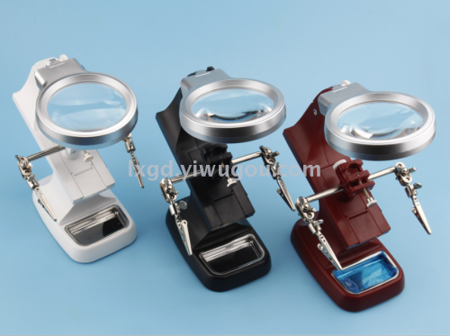 th-7023b led light multi-function bracket rotating maintenance desktop hd acrylic magnifying glass repair tools