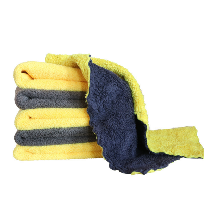 Car car wash towel high density thickened double color cleaning to make sanitary wax supplies