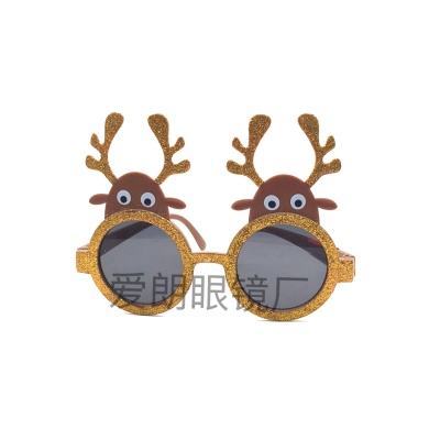 Christmas decorations new Christmas plastic glasses party decorations antler glasses