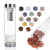 Hot Sale Natural Gemstone Crystal Water Bottle, Stainless Steel Glass Water Bottle