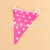 [factory direct sale can be customized] baby birthday party color pennant decoration la hua banner pull flag