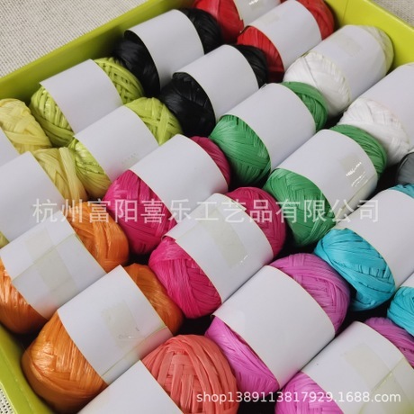 factory direct cotton lafite rope for hat knitting for small flowers for bags diy handmade 10 m roll