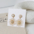 YJs925 silver needle web celebrity sexy American and American sun earrings cool wind fashion temperament long style sunf