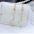 Slim Face Earrings Women's Long Temperamental Fairy Tassel Earrings Wavy Ear Threads Star Earrings